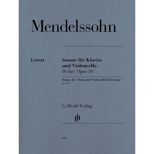 Henle Verlag Mendelssohn Cellosonate op. 58