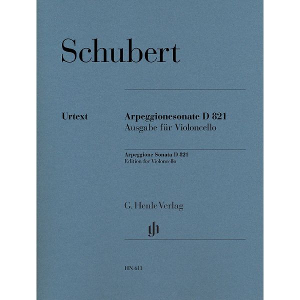 Henle Verlag Schubert Sonate D 821 Cello
