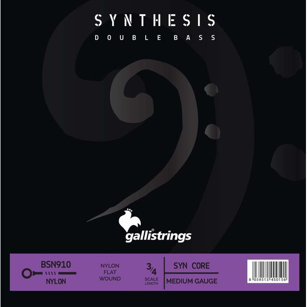 Galli Strings BSN910 Medium 3/4 DB Strings