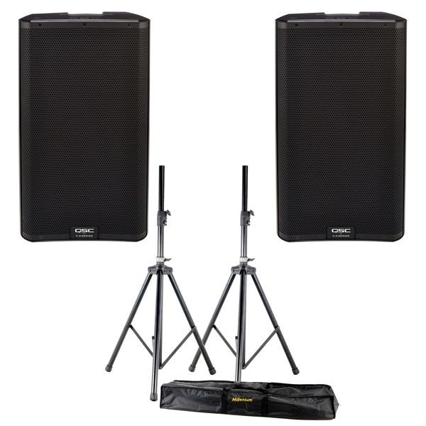 QSC K 12.2 Stereo Stand Bundle
